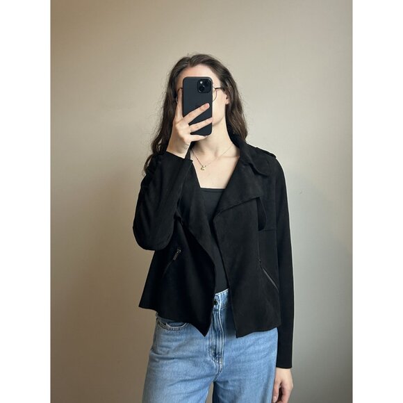 KUT From The Kloth Suede Jacket – Soft Faux Suede Layer Boho - Picture 4 of 10